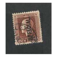 New Zealand: KGV 8d Brown OPT Official Single Stamp SG O103 FU #BR372