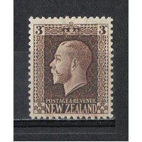 New Zealand: 1915 Engraved KGV 3d p14x14½ Single Stamp SG 420b MUH #BR373