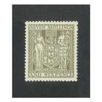 New Zealand: Arms 1931 7/6 Single Stamp SG F152 MLH #BR374