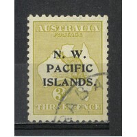 New Guinea-N.W.P.I: 3rd WMK 3d Olive DIE I (OPT"a") Single Stamp SG 76 FU #BR381