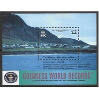 Tristan Da Cunha: 2003 Guiness Records £2 Mini Sheet SG 769 MUH #BR384