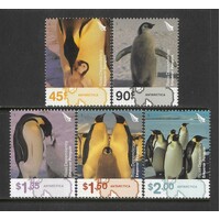 Ross Dependency: 2004 Emperor Penguins Set/5 Stamps SG 89/93 MUH #BR385