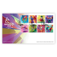 Great Britain 2022 Birmingham Commonwealth Games Set of 8 Stamps On First Day Cover