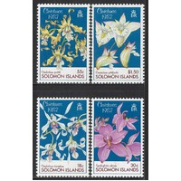 Solomon Islands: 1987 Christmas (Orchids) Set/4 Stamps SG 602/05 MUH #BR393