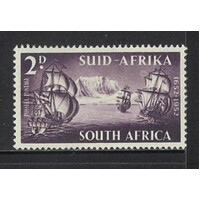 South Africa: 1952 2d Tercen-Tenary Variety "Full Moon" Single Stamp SG 138a MUH #BR395