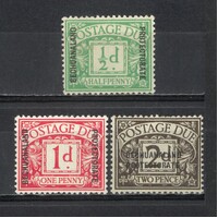 Bechuanaland: 1926 Postage Dues Set/3 Stamps SG D1/3 MH #BR402