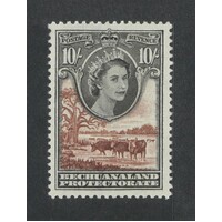 Bechuanaland: 1955 Queen 10/- Single Stamp SG 153 MUH #BR402