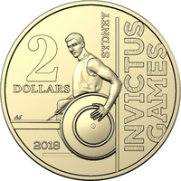 Australia 2018 Invictus Games $2 Dollars UNC Coin Loose