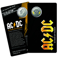 Australia 2018 AC/DC – 45 YEARS OF THUNDER 50c UNC Coin 