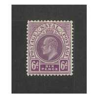 Natal: 1908 KEVII 6d Single Stamp SG 165 MH #BR404