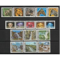 Zimbabwe: 1980 Pictorial Set/16 Stamps TO $2 SG 576/90 MUH #BR407