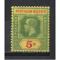 Northern Nigeria: 1912 KGV 5/- Single Stamp SG 50 MLH #BR408