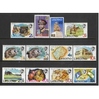Lesotho: 1980 New Currency Surcharge Set/12 Stamps Including 65 ON 5c SG 302/12 MUH #BR409