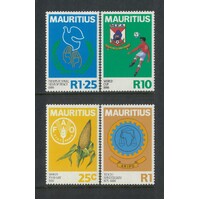 Mauritius: 1986 Events Set/4 Stamps SG 729/32 (Scott 634/37) MUH #BR414