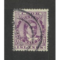 Cook Islands: 1913-1919 1½d Queen p14x15 Single Stamp SG 43 FU #BR416