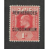 New Hebrides (British): 1910 OPT ON 1d Single Stamp SG 11 MLH #BR417