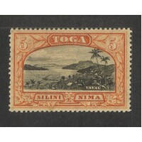 Tonga: 1897 5/- Harbour WMK Upright SG 53 MUH #BR420