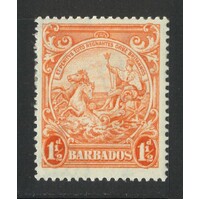 Barbados: 1938 Badge 1½d p14 Single Stamp SG 250b MLH #BR426