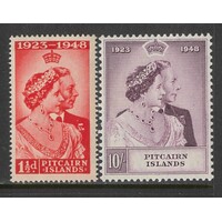 Pitcairn Islands: 1949 Wedding Set/2 Stamps SG 11/12 Fresh MUH #BR438