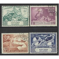 Pitcairn Islands: 1949 UPU Set/4 Stamps SG 13/16 FU #BR438