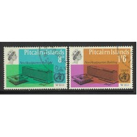 Pitcairn Islands: 1966 WHO Set/2 Stamps SG 59/60 FU #BR438