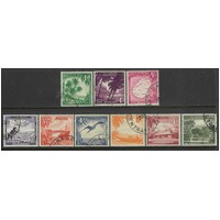 Nauru: 1954 Pictorial Set/9 Stamps TO 5/- SG 48/56 CTO (With Gum) #BR439