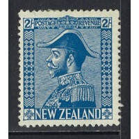 New Zealand: 1927 Admiral Cowan Paper 2/- Light Blue Single Stamp SG 469 MLH #BR440