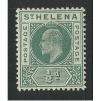 St Helena: 1902 KEVII ½d Single Stamp SG 53 MLH #BR443