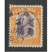 Sarawak: 1934 Brooke 25c Single Stamp SG 117 FU #BR444