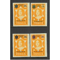 Tonga: 1971 Queen Solate Anniversary Set/4 Stamps Official Airs SG O58/61 MUH #BR447