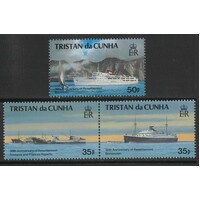 Tristan Da Cunha: 1993 Resettlement Anniversary Set/3 Stamps SG 546/48 MUH #BR448
