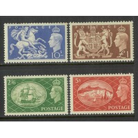 Great Britain: 1951 Festival High Values Set/4 Stamps TO £1 SG 509/12 MUH #BR449