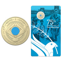 Australia 2022 75th Anniv of Peacekeeping $2 Coloured UNC Coin 'C' Mintmark