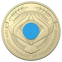Australia 2022 75th Anniv of Peacekeeping $2 Coloured UNC Coin Loose