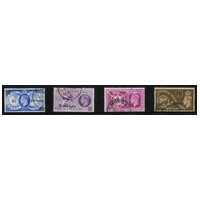 British Postal Agencies in Eastern Arabia: 1949 UPU Anniversary Set/4 Stamps SG 31/34 FU #CD23