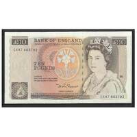 Great Britain 1984-86 £10 Banknote Somerset Signature Queen Elizabeth II Portrait P379c EF