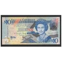 East Caribbean States 2008 $10 Banknote With Queen Elizabeth II Portrait UNC