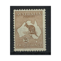 Kangaroo 3rd WMK 2/- Stamp Brown SG41 (BW 37A) Fine MUH