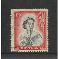 New Zealand 1958 Queen Elizabeth II 1/- Die II Stamp SG732b Fine Used 8-57