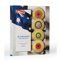 Australia $2 Two Dollar Coin Collection Push-in Folder 1988-2022 (No Coins Incl.)