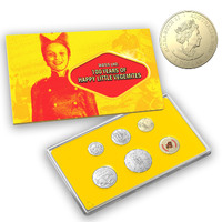 Australia 2023 UNC 6-Coin Year Set Vegemites Centenary W/ Coloured $1 Coin