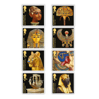 Great Britain 2022 Tutankhamun 4 Se-tenant Pairs Set of 8 Stamps MUH