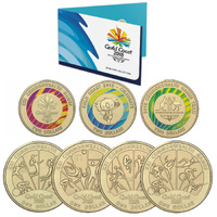 Australia 2018 Gold Coast Commonwealth Games $1 & $2 7-Coin Collection*