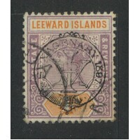 Leeward Islands: 1897 Jubilee OPT ON 4d Single Stamp SG 12 FU #BR354