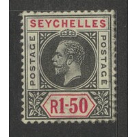 Seychelles: 1913 KGV 1R50 Single Stamp SG 80 MLH #BR379