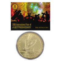 Australia 2009 International Year of Astronomy $1 & 20c 2-Coin UNC Set