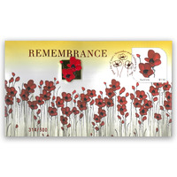 Australia Post 2022 Impressions Remembrance Poppy Magnetic Badge Cover