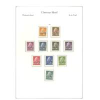 Christmas Island 1958-77 Selection of 71 Stamps on Kabe Hingeless Leaves MUH
