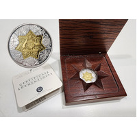 Australia 2001 Federation Centenary Floral Emblems Bi-metal Fine Gold & Silver $20 Coin Perth Mint