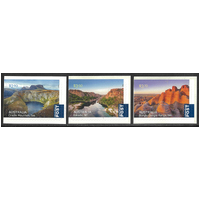 Australia 2022 Aerial Views Set of 3 International Stamps Self-adhesive ex-booklet MUH